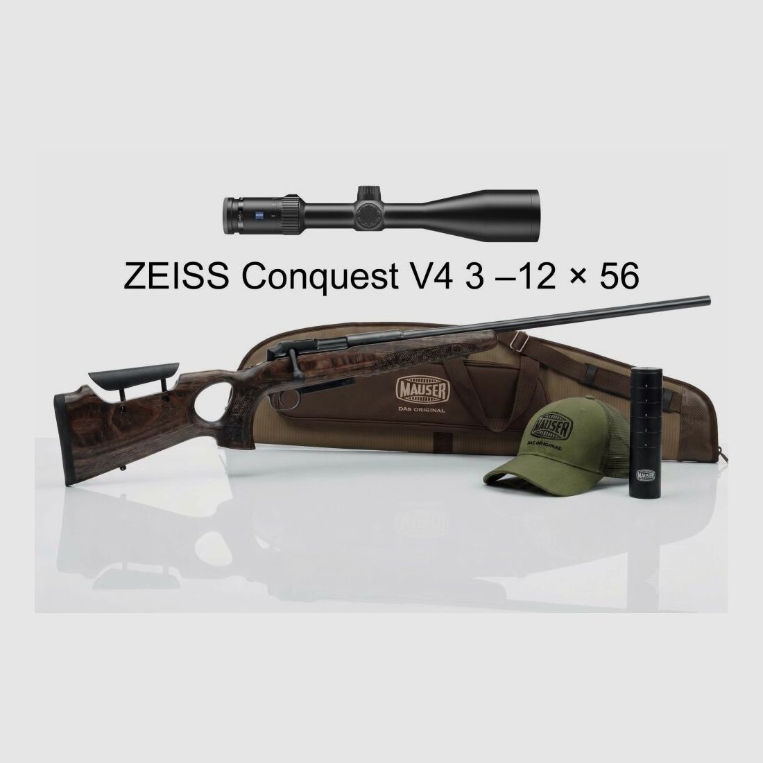 Aktions-Set Mauser 25 Max 8x57IS Geradezug-Repetierer mit ZEISS V4 3 - 12 x .308Win, Bild 1 von 7
