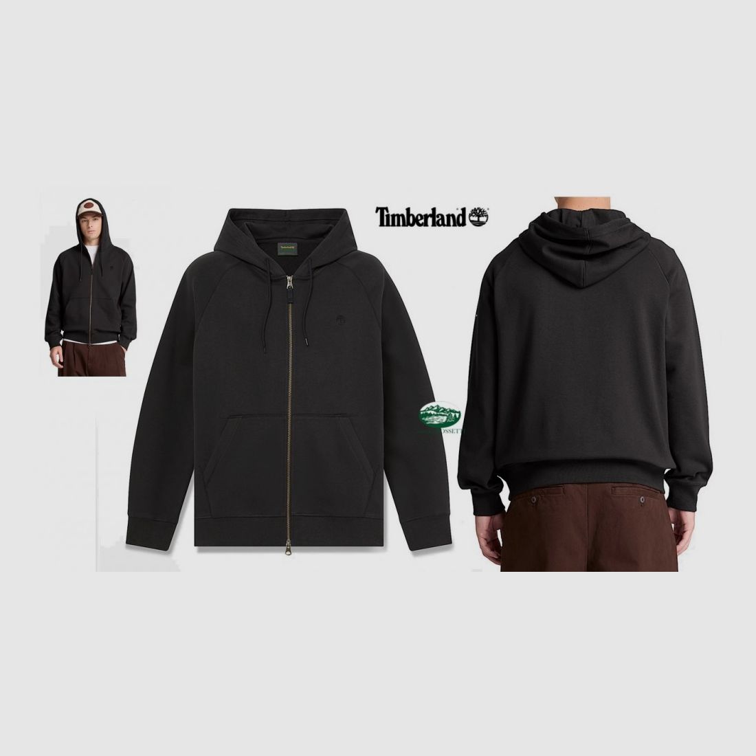 TIMBERLAND Sweat à Capuche avec Zip Exeter River en Noir