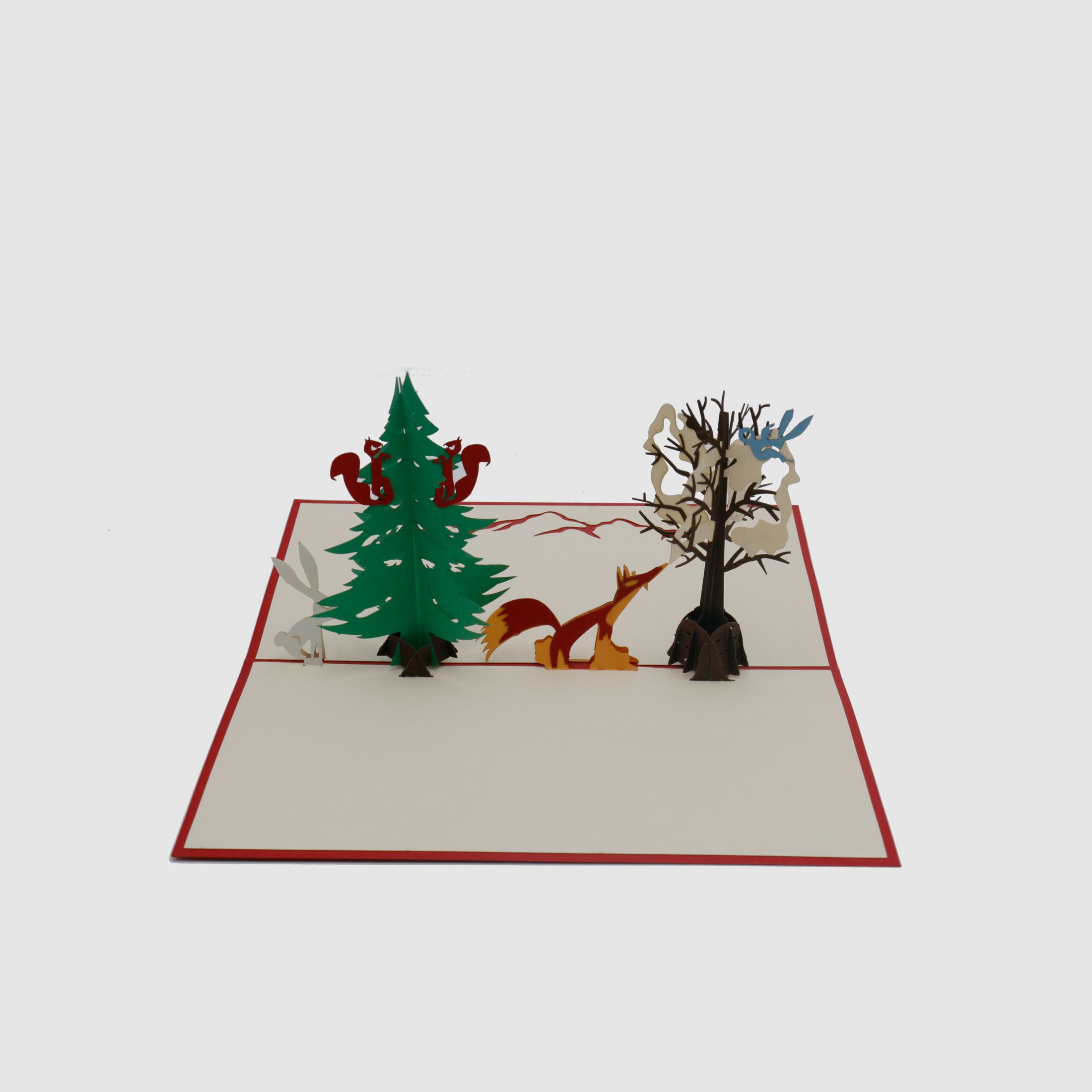 Pop-Up Karte "Winter-Wald"