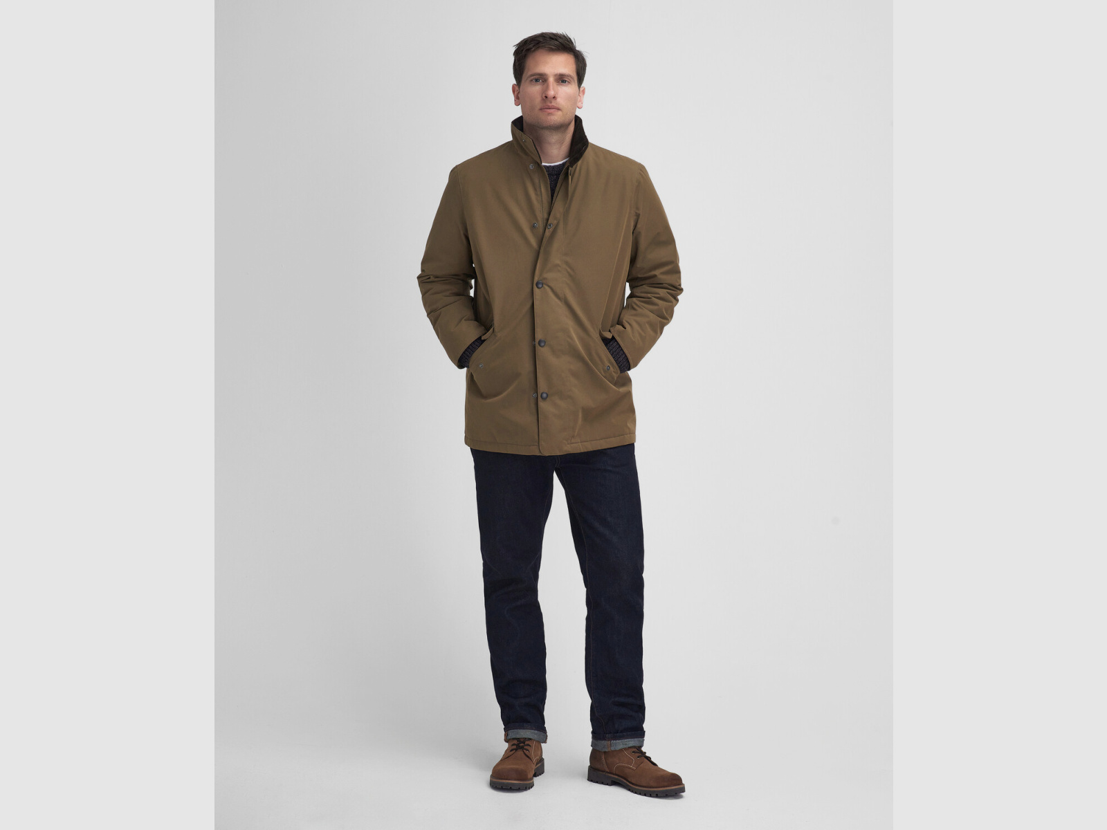 BARBOUR Spoonbill Winter Jacke Oliv