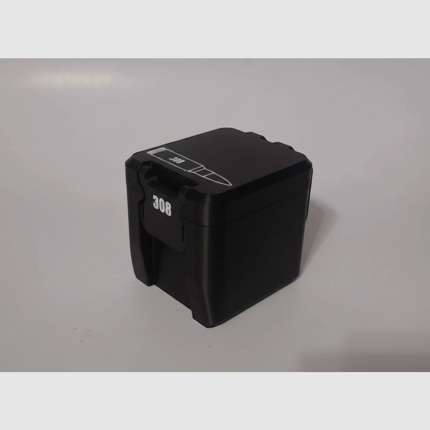 Filamelt ammunition box / 308 Winchester / 'folding / locking lid' / cartridge box, ammo box