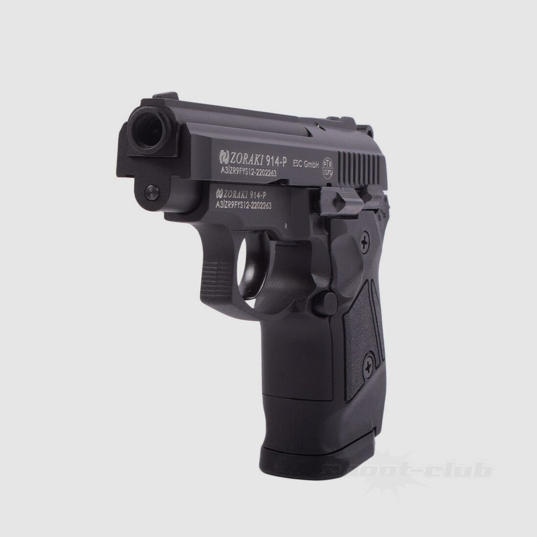 Pistolet Zoraki 914-P à blanc 9mm P.A.K. bleu