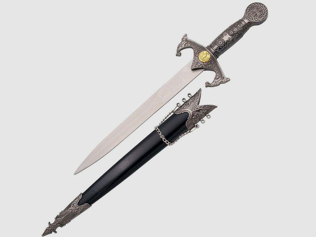 Templerdolch mit Scheide Mittelalter