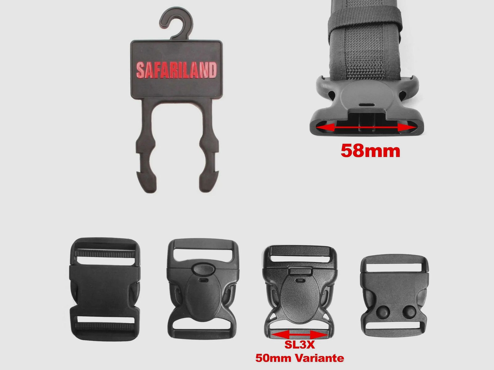 Safariland Safariland Koppel-Aufhänger für Standard-Gürtelschließen 50 mm