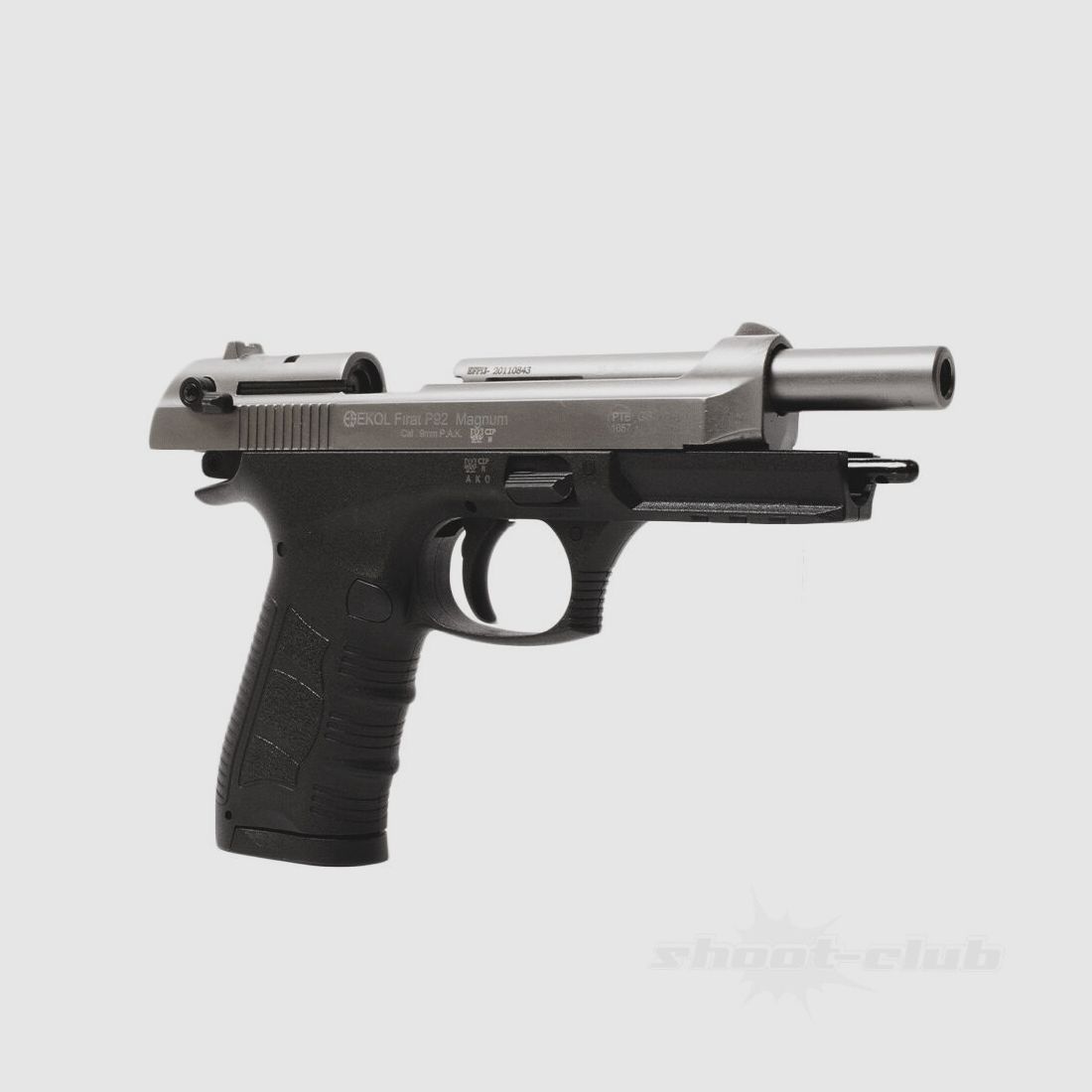 Ekol P92 Magnum schreckschusspistool 9mm PAK Titan knalpatronen