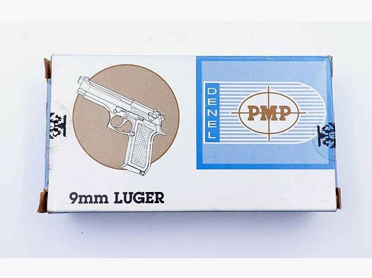 PMP, amunicja pistoletowa 9mm Luger/Parabellum/9x19 z Południowej Afryki