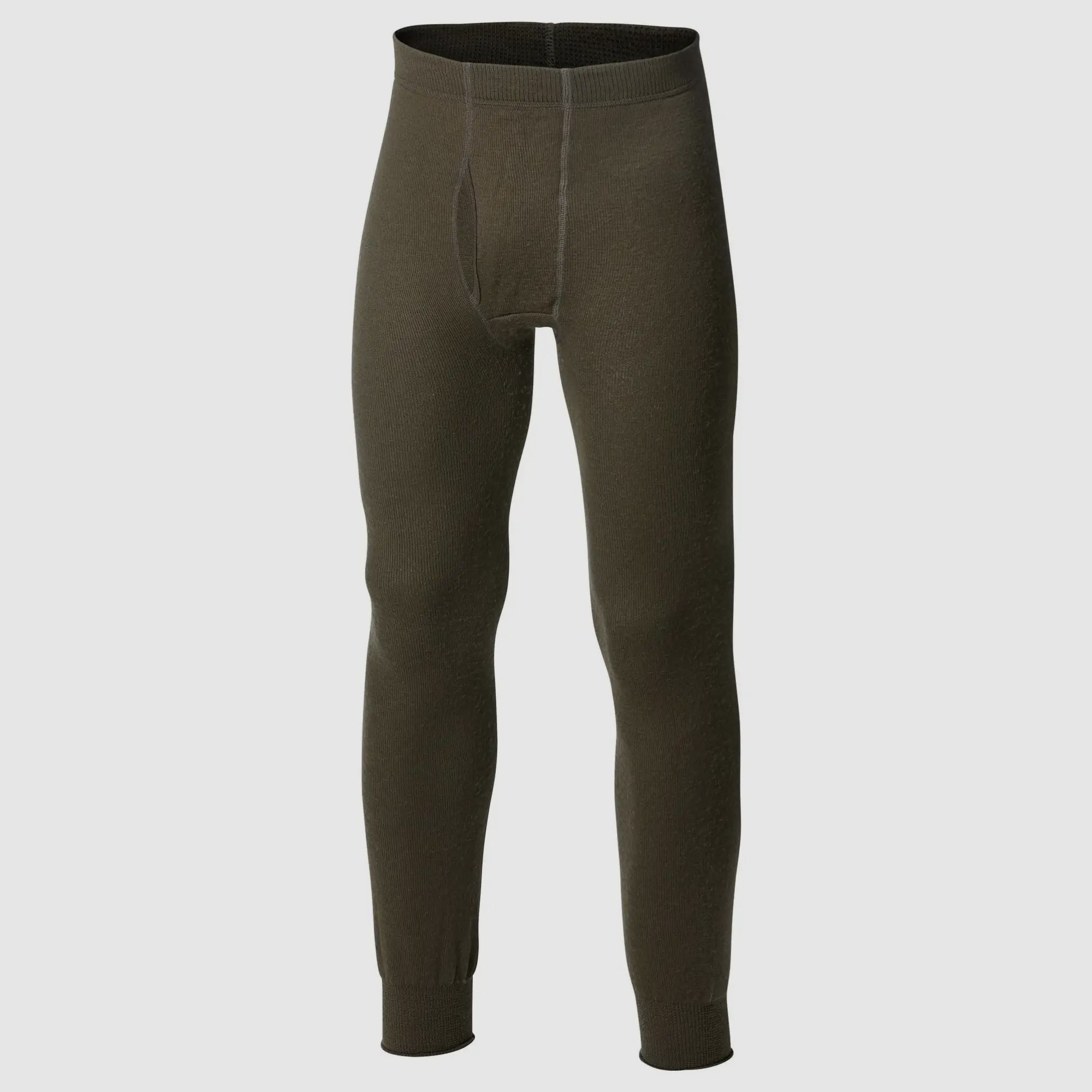 Woolpower Long Johns Man 400 Thermo-Unterhose mit Eingriff (Pine Green)