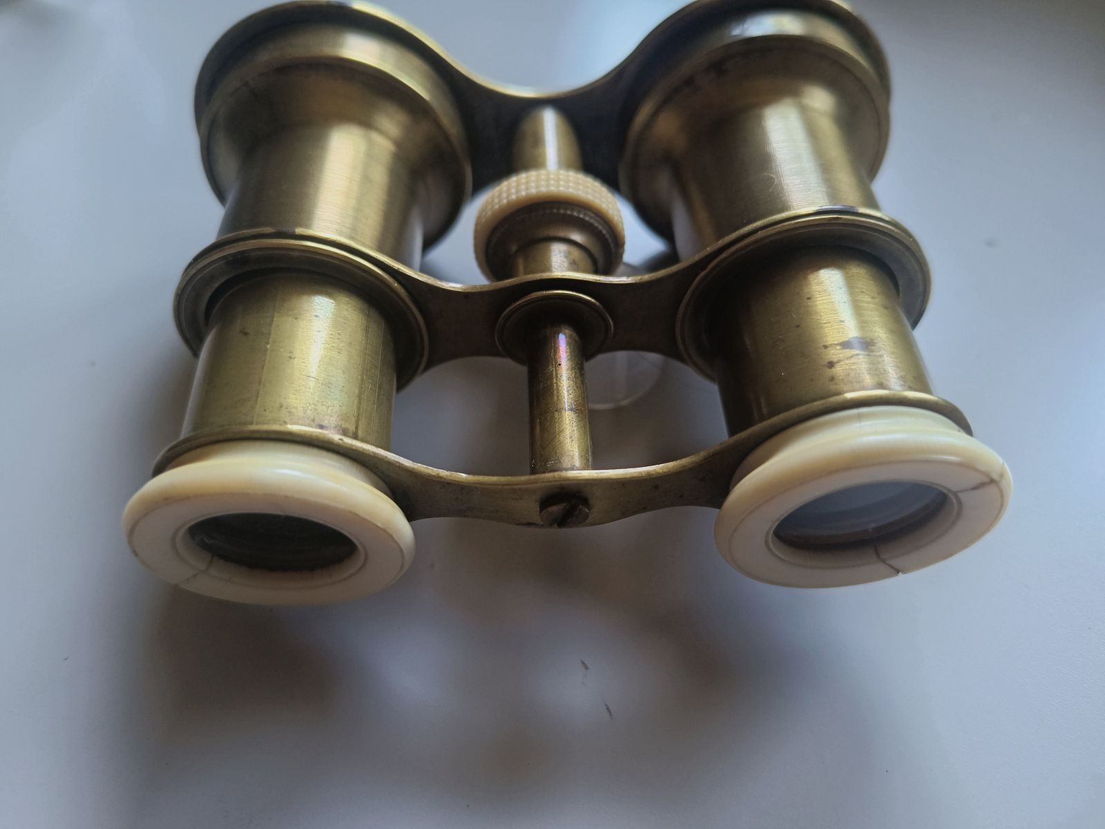 Fernglas Messing Antik Bein Okular Opernglas