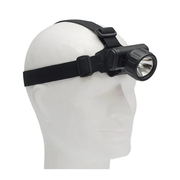 Lampe frontale / lampe de tête noire - étanche + pliable