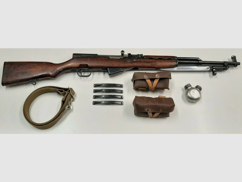 Selbstladebüchse Simonov Selbstladebüchse Simonov SKS-45, Kal.7,62x39, komplett nummerngleich, inkl. Zubehör