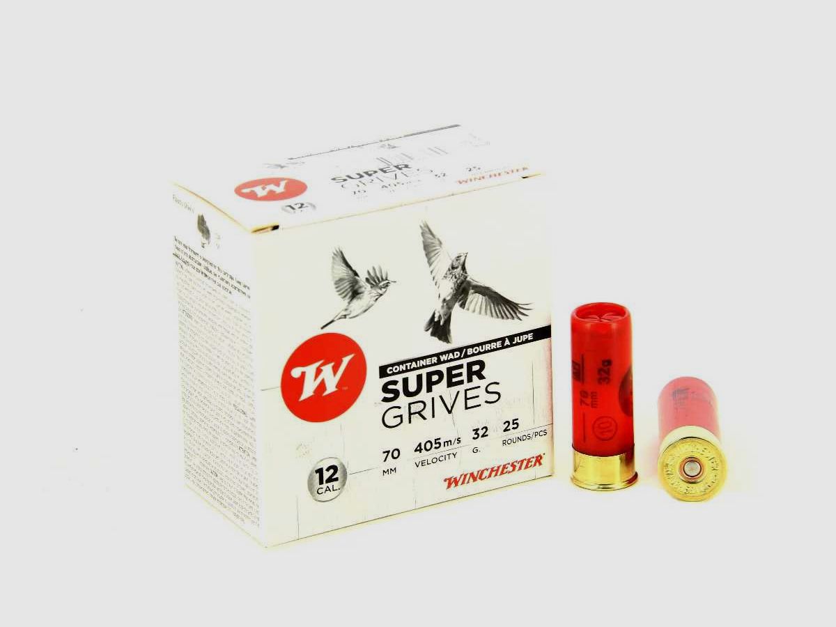 CARTOUCHES 12/70 SUPER GRIVES 32G PB9 x 25