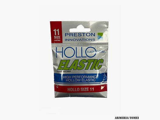 PRESTON – DURA HOLLO ELASTIC SYSTEM SIZE 11 / 3 METRES - RED