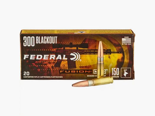 Federal Ammunition	 Fusion 150grs - 20Stk