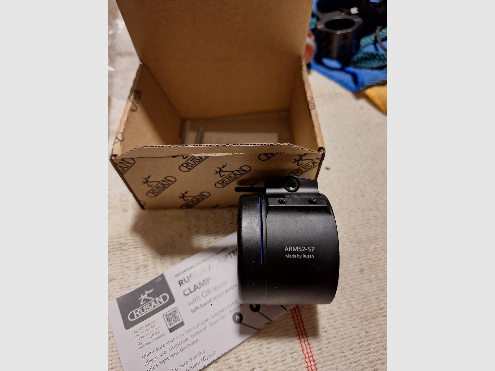 RUSAN Q-R Universaladapter ARM-52 mit M52x0,75 Gewinde, 57mm, Bild 1 von 4