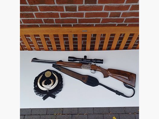 Heym B 26 double rifle cal. 8/57 IRS with Swarowski Habicht 1.5 - 6 / 42.