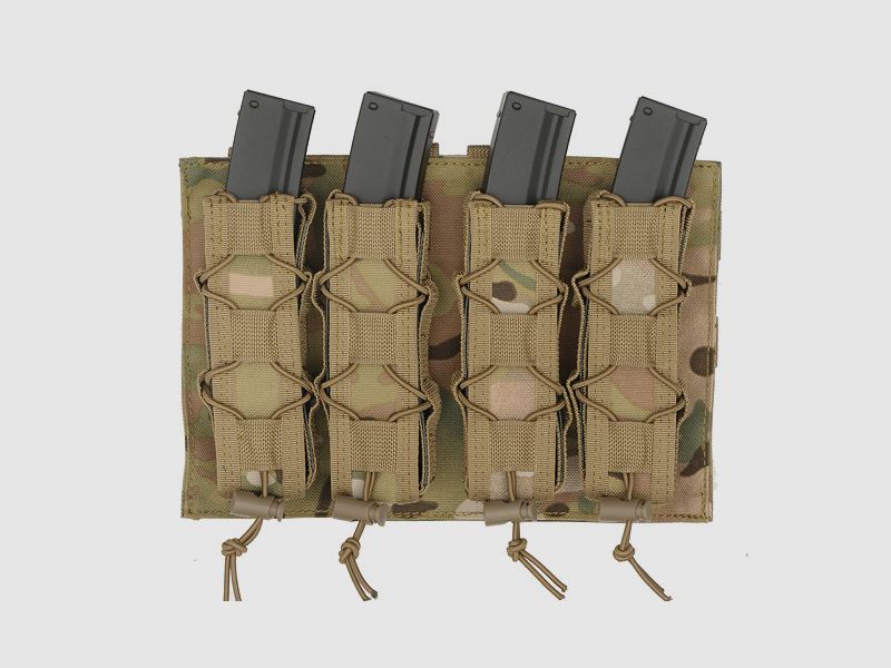 MOLLE Speed Quad MP5/SMG Magazine Pouch - Multicamo