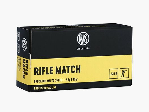 RWS 40grs Rifle Match 50SZT
