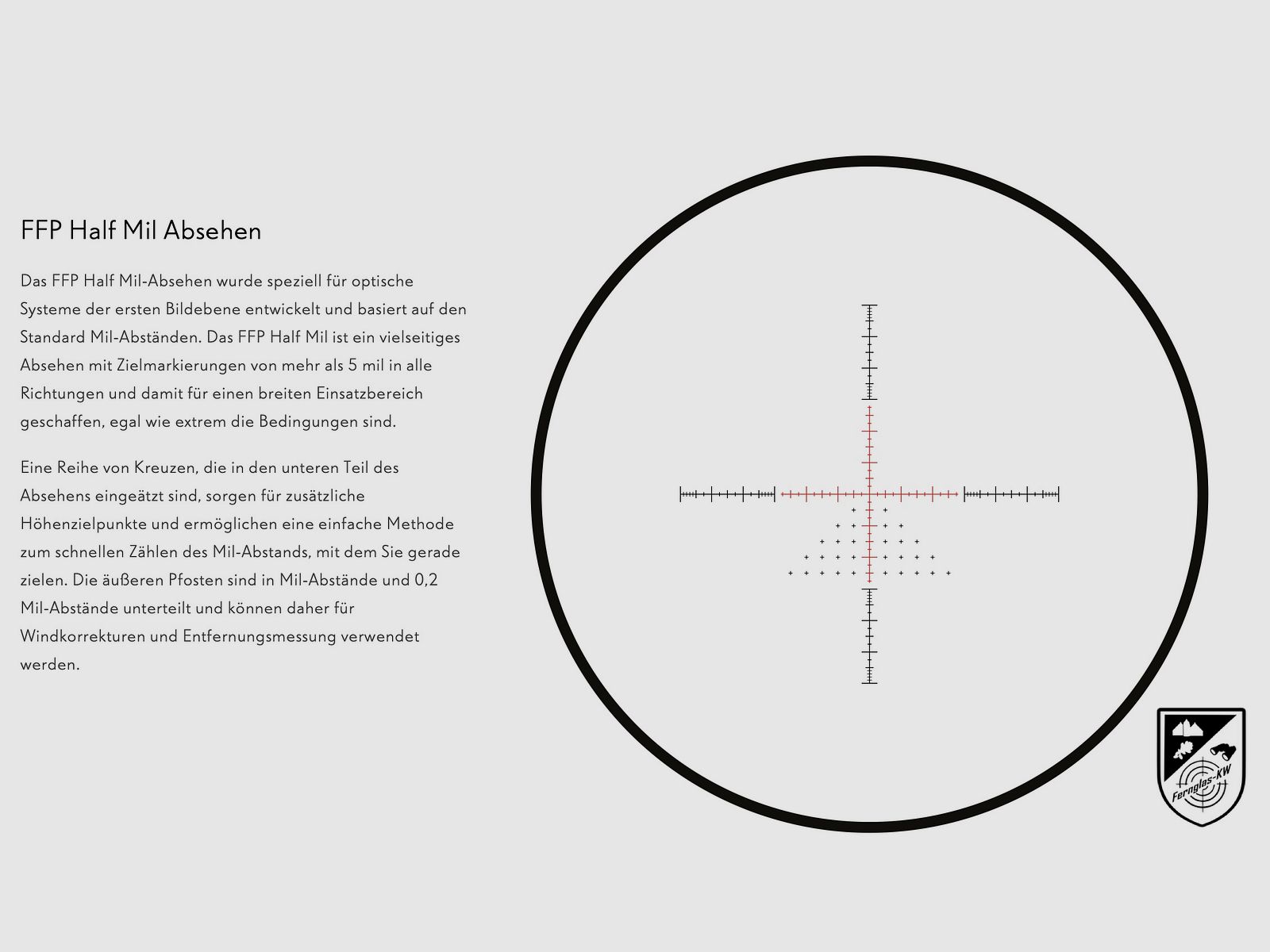 HAWKE 17450 Zielfernrohr Sidewinder 30 FFP 4-16x50 FFP Half Mil Absehen