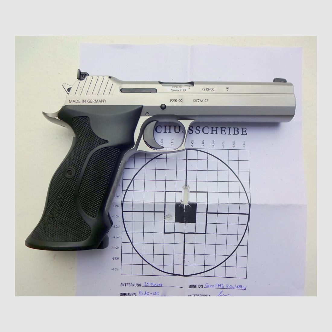 SIG SAUER Made in Germany P210 Super Target Mastershop