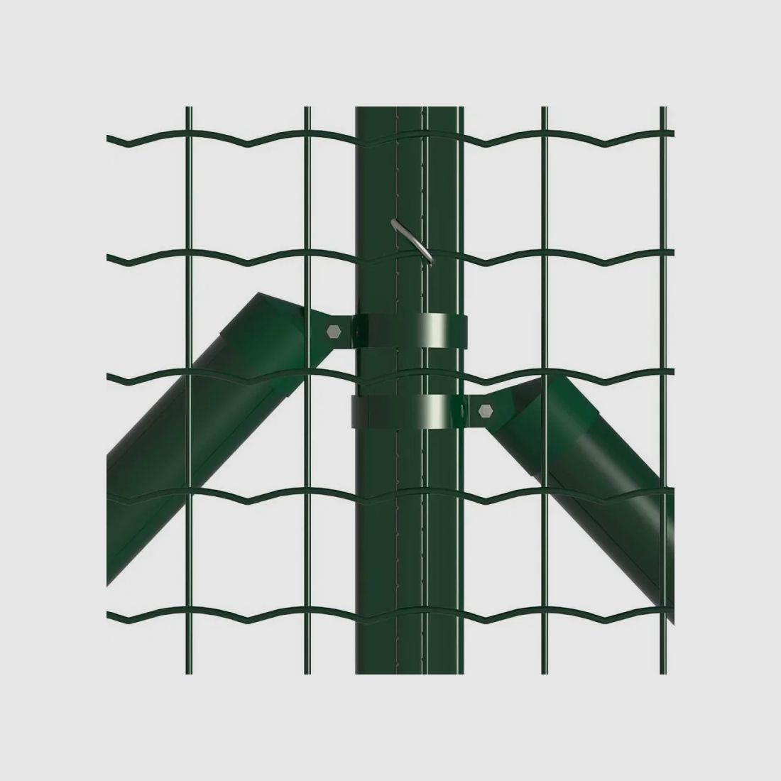 20 m rolki spawanego siatki PVC - Rozmiar oczka 50x50mm - Drut 3mm - Wysokość 1,20 m, zdjęcie 5 z 8