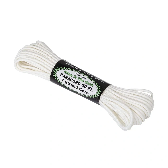 Linka Paracord 550 ATWOOD (3,4mm/15m) Nylon Glow In The Dark odblask, zdjęcie 1 z 2