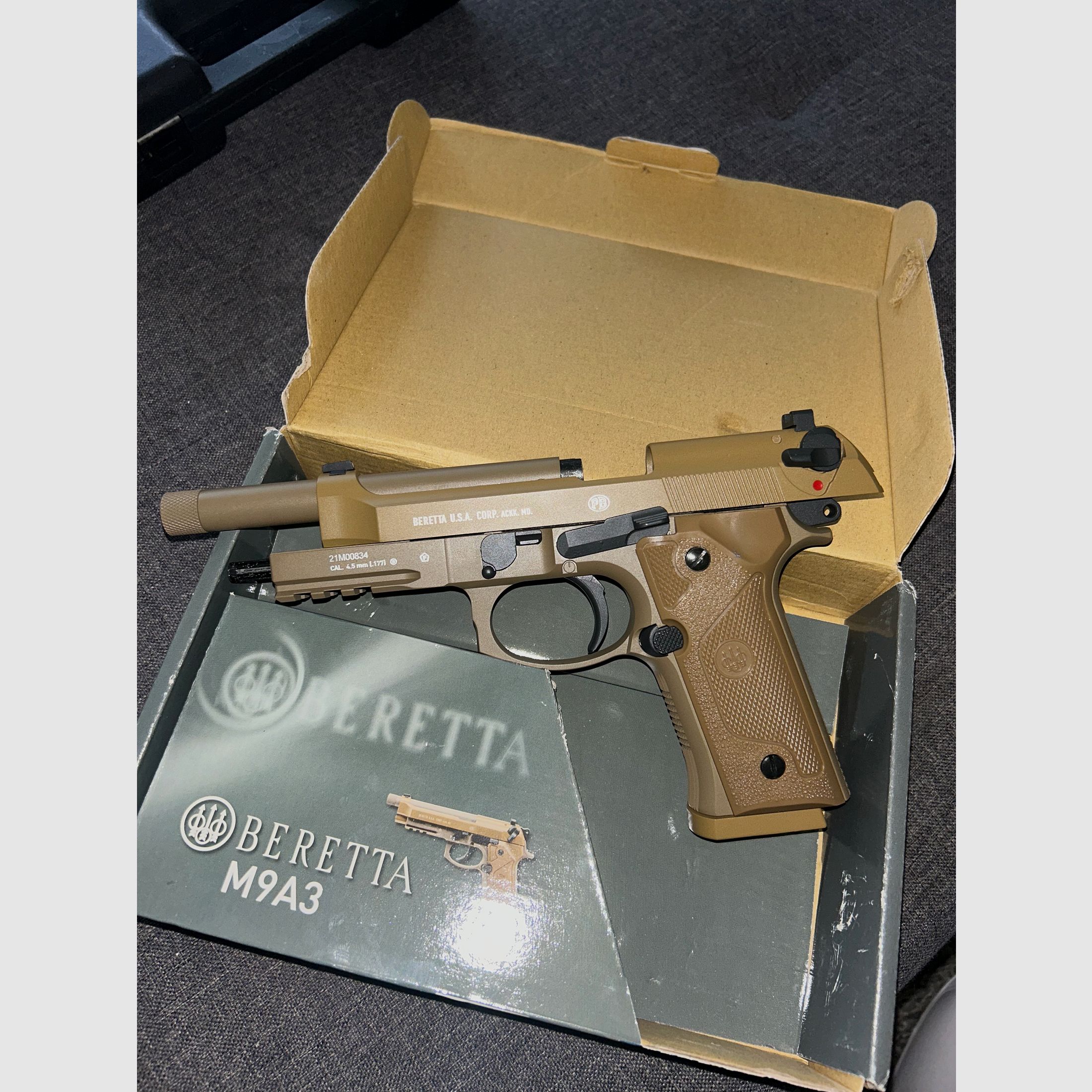 Beretta M9A3 / CO2 Blowback / 4,5mm Stahl BB