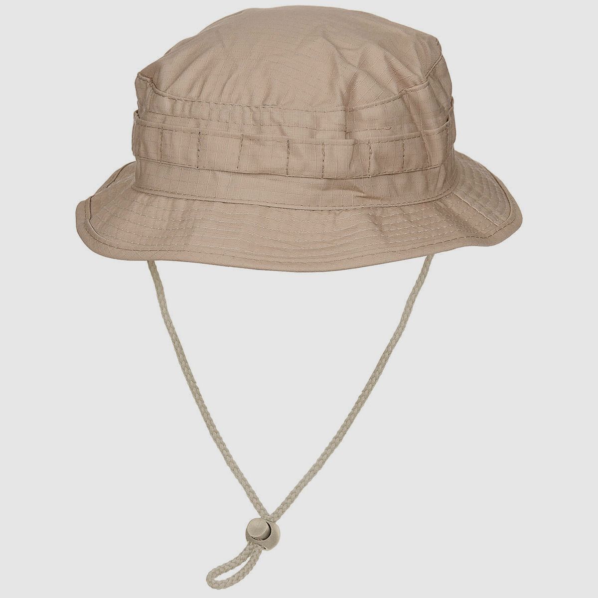 British bush hat, with chin strap, SF boonie, rip stop, khaki