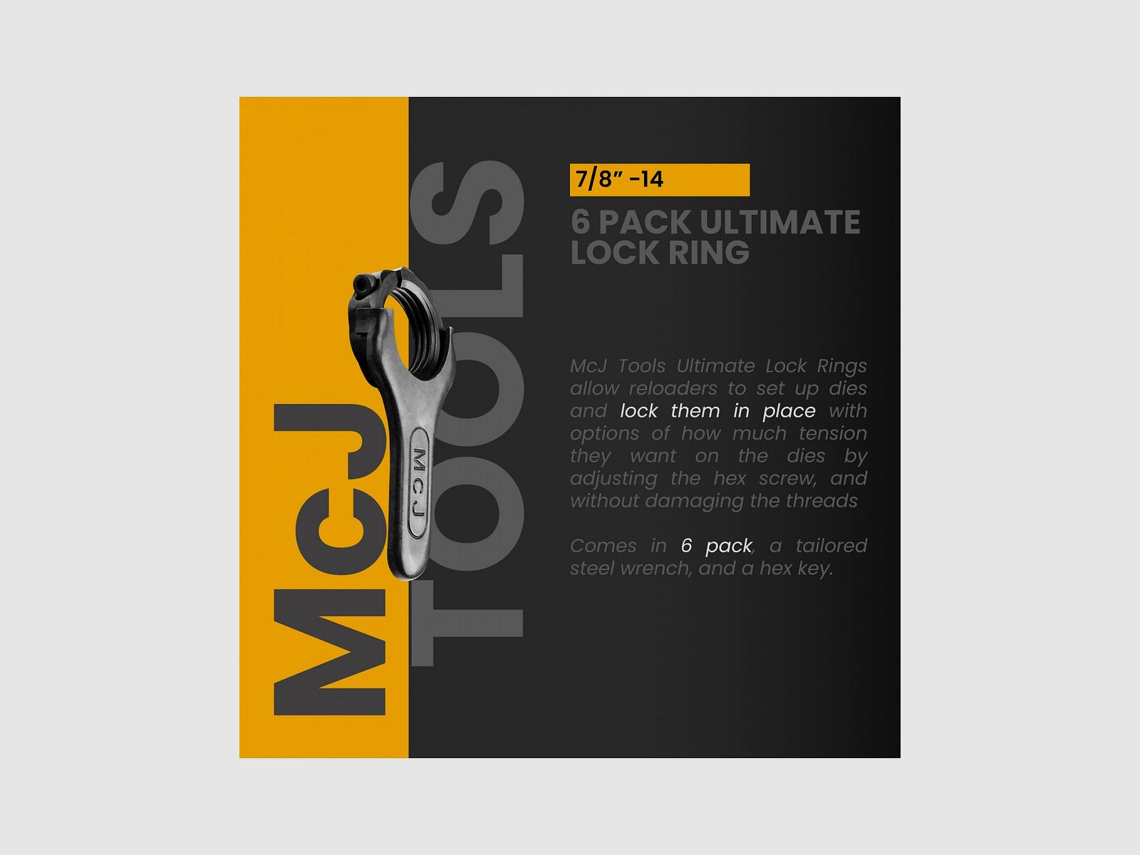 MCJ TOOLS ULTIMATE LOCK RINGS 6 ST., Bild 2 von 3