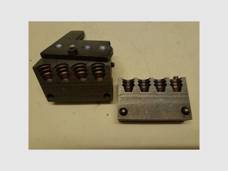 4-fach Kokille Kaliber .452 für Kal. .45 ACP, 170gr 11,0gr von Saeco