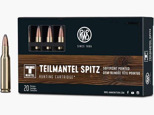 RWS .222 REM 3,24g TMS TEILMANTEL BTE20
