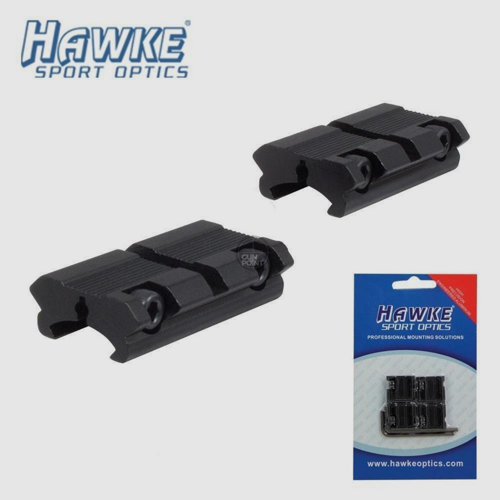 HAWKE Adapterschiene 9-11mm, 3/8 Zoll - Weaver