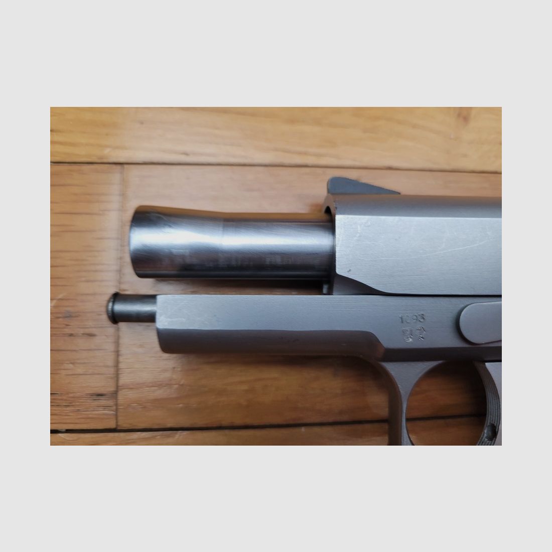 Excellent Pistolet Olympics Arms / Safari – Modèle Enforcer – Type Colt Commander – moins de 4 pouces – calibre 45 ACP – TBE, image 15 sur 17