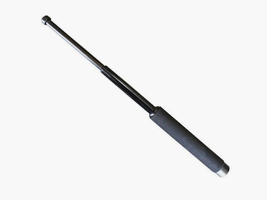 Teleskopschlagstock mit Schaumstoffgriff, Schwarz - 16''