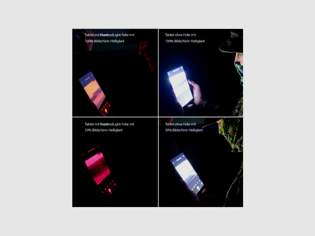 Lenovo M8 Tablet mit Huntredlight© Folie & Joby Grip, billede 2 af 2