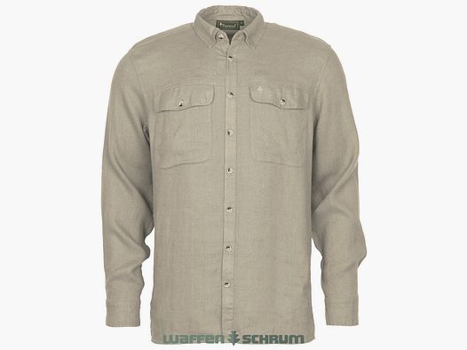 Pinewood Hemd Värnoma Nature Safe Linen Beige