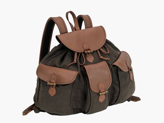 AKAH Loden de Luxe Rucksack mit Elch-Leder 30 L