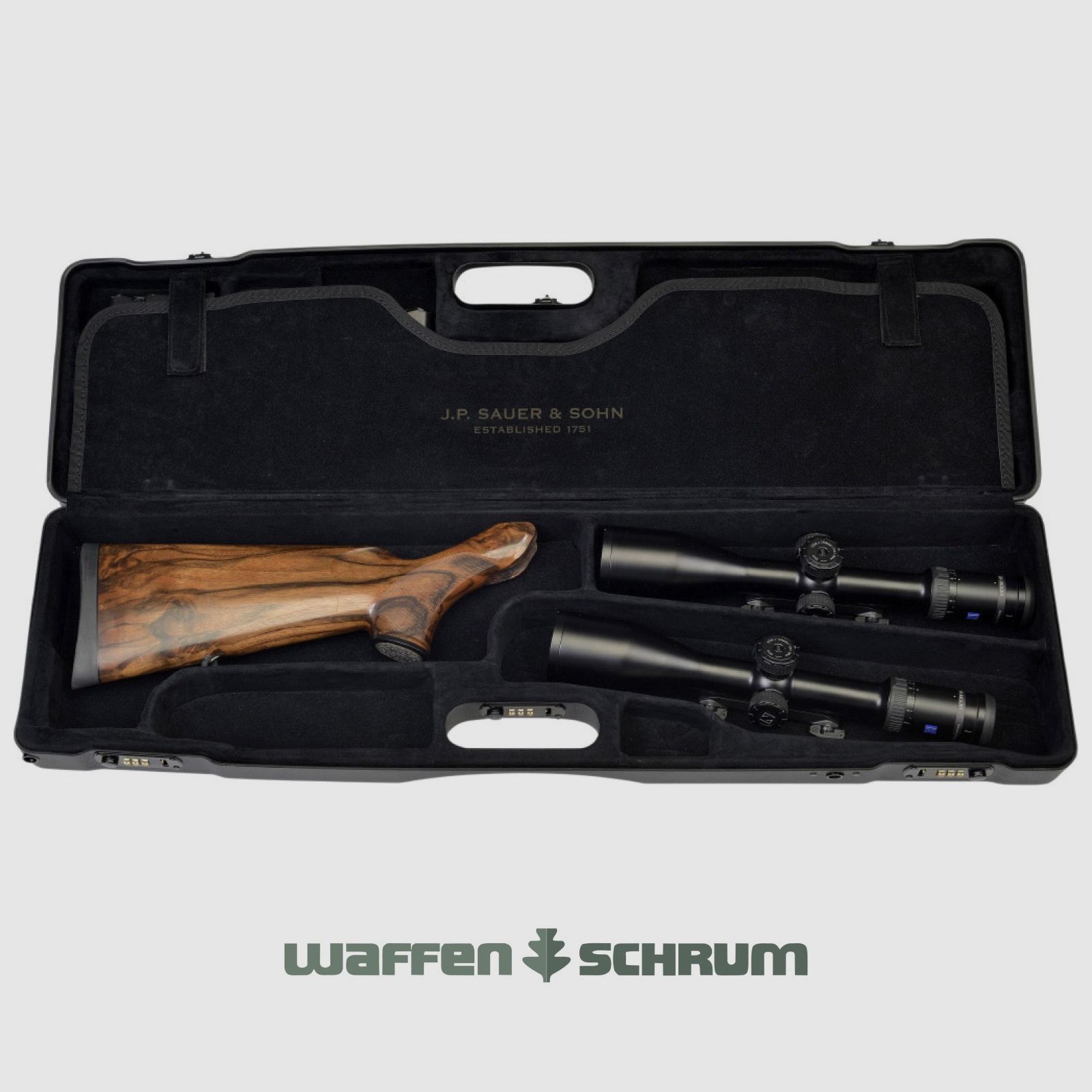 Sauer ABS Compact Case II für die Sauer 404 / 303 83x24x13cm Für eine Waffe - zwei Zielfernrohre