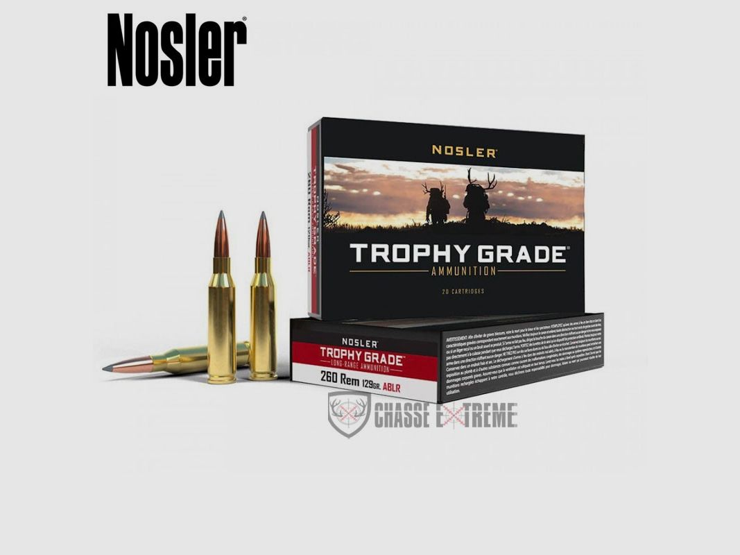 20 Patronen NOSLER TGA Kal. 260 Rem 129 gr ABLR