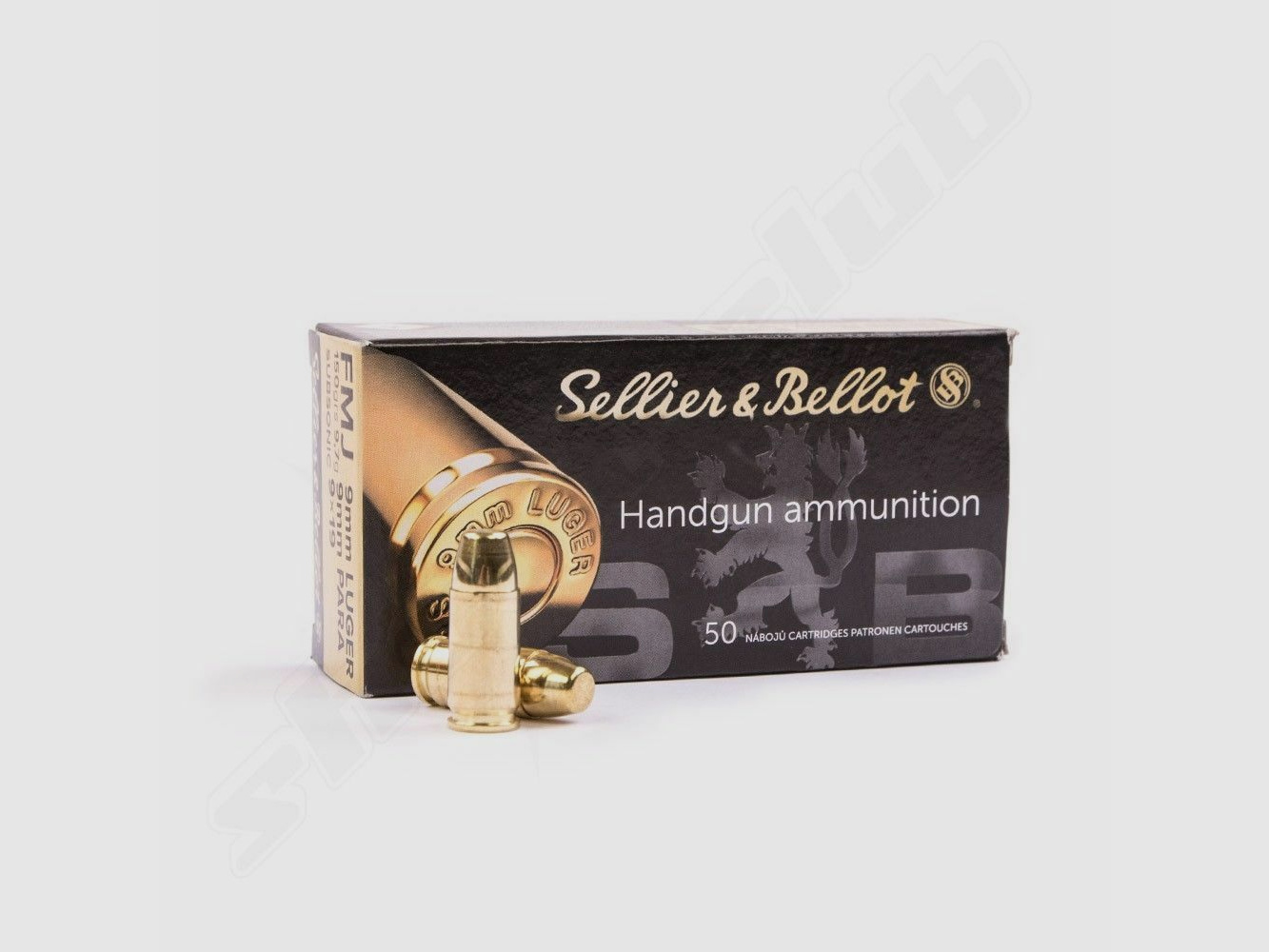 Sellier & Bellot Subsonic FMJ 150grs. 9mmLuger