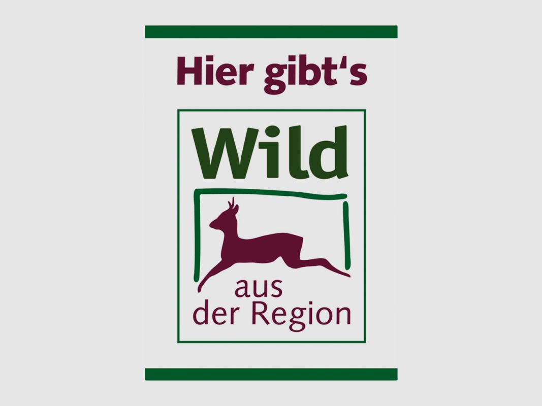 Tür-Aufkleber "Wild aus der Region" DIN A5 außen