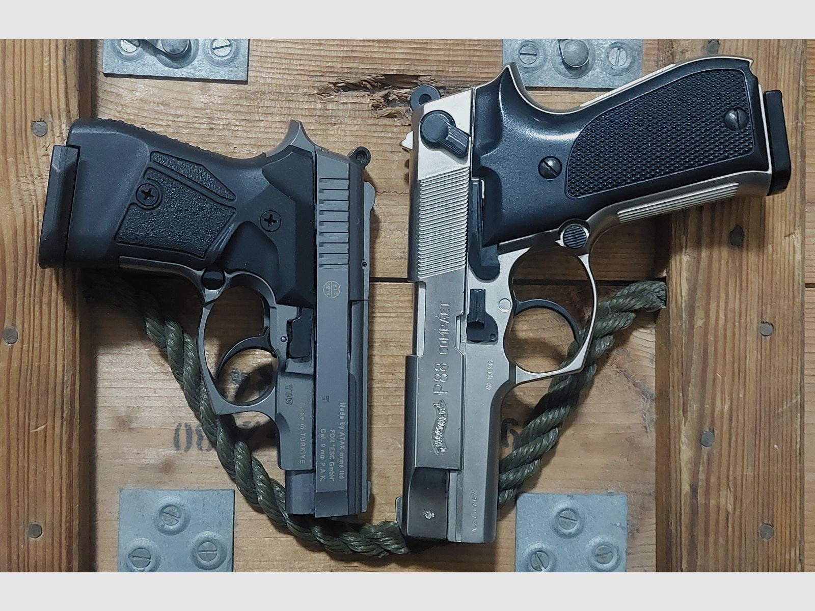 WALTHER P88 y ZORAKI 914 9 mm Schreckschuss no Walther Glock HW94 Colt