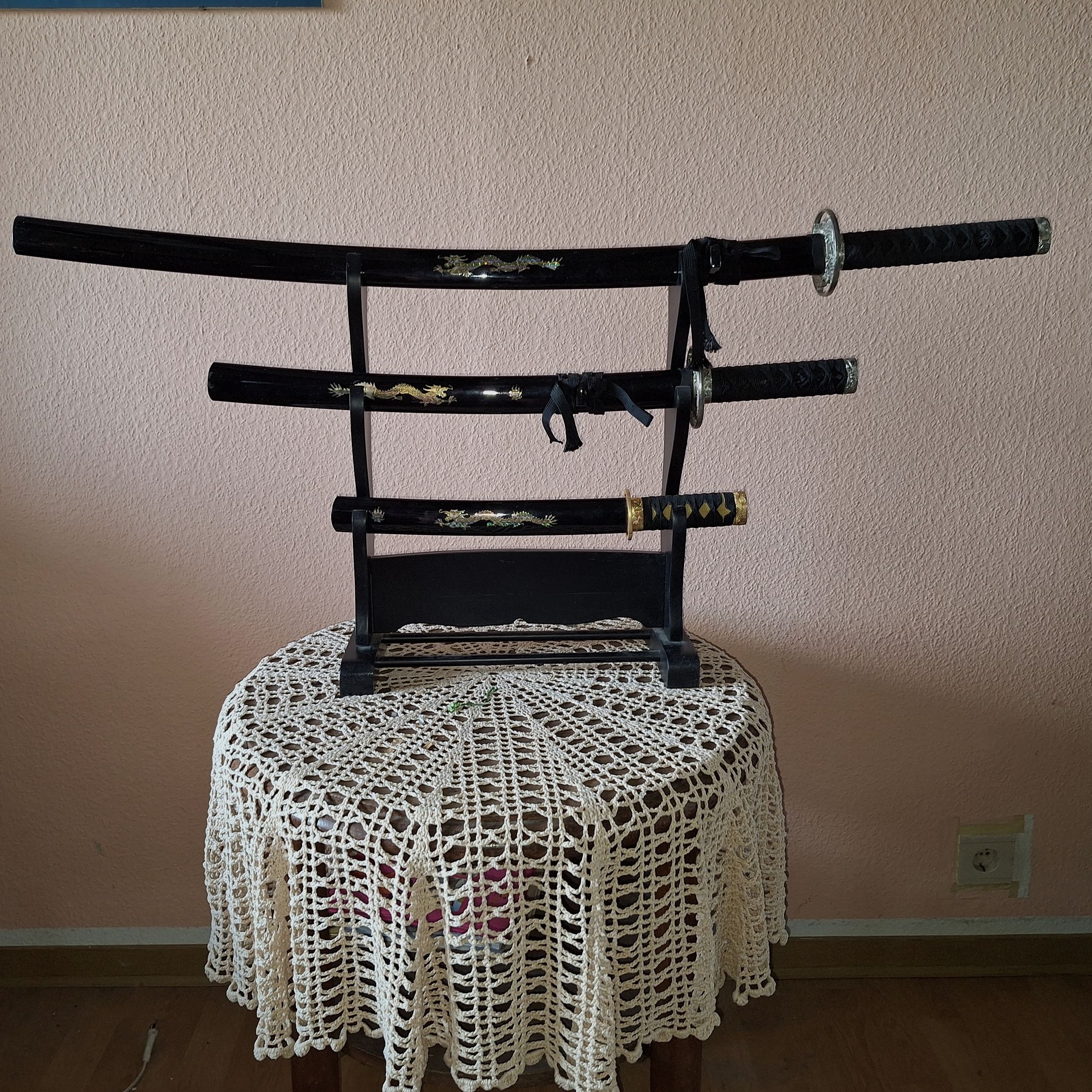 Samurai Zwaarden 3-delige Set met Stand