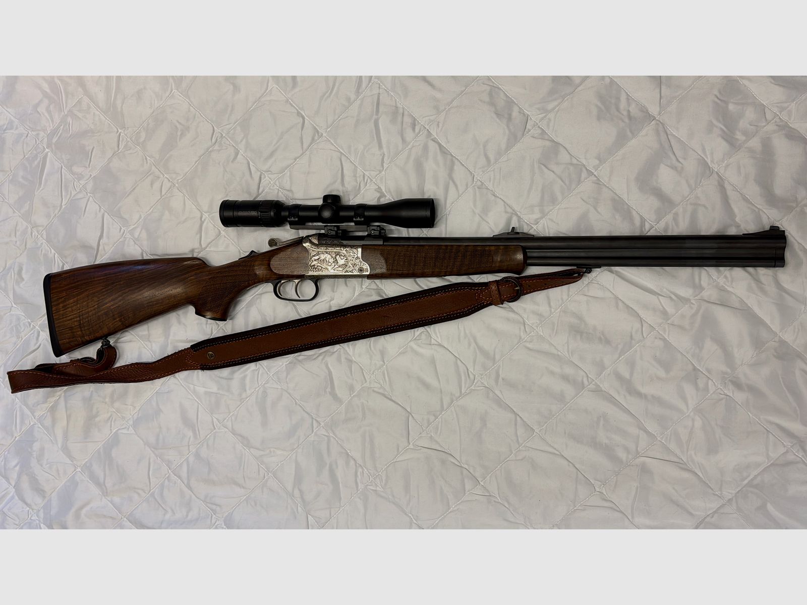 Merkel Bockbüchsflinte B4 Kal. 8x57 IRS, 12/76 inkl. Swarovski Z3 3-9x36