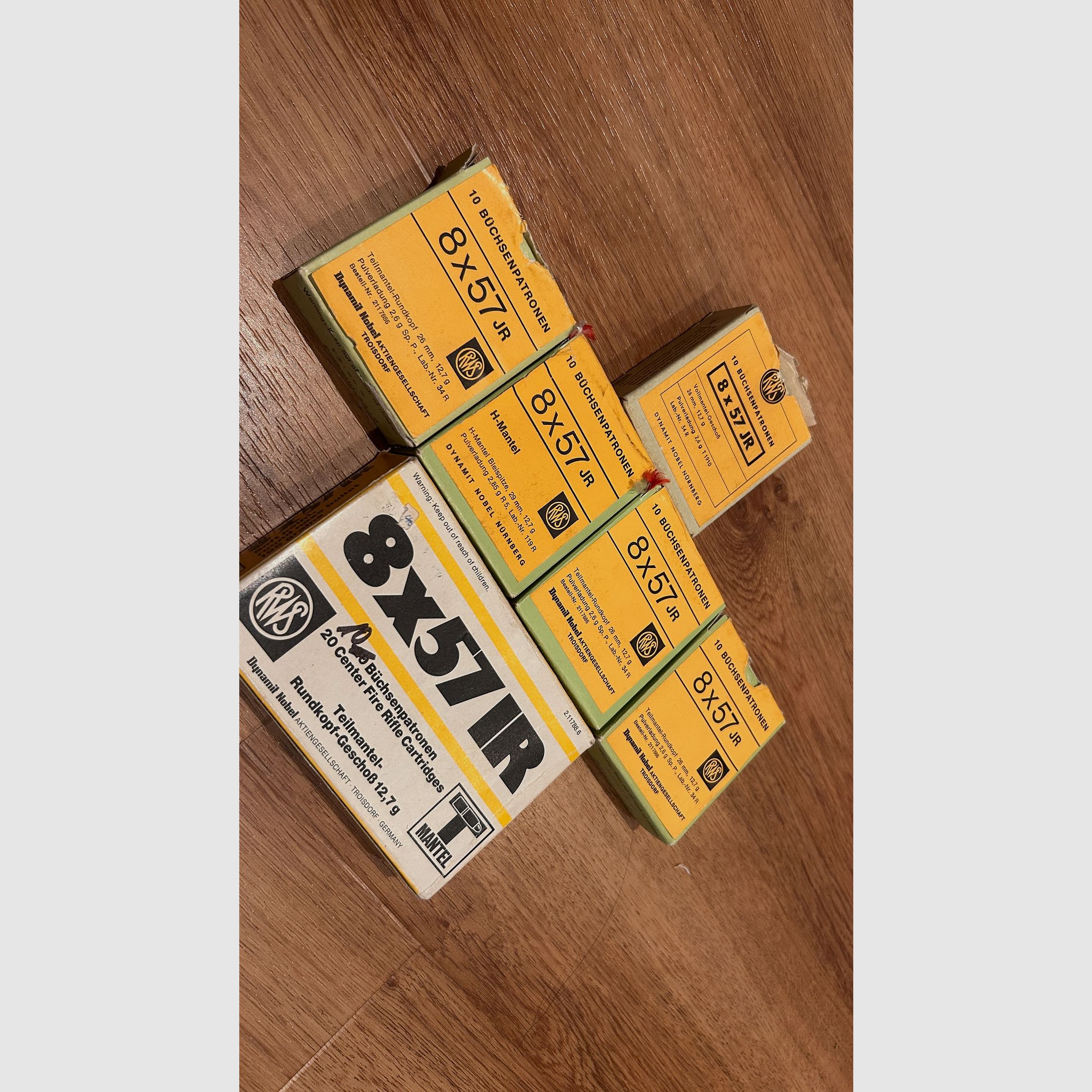 RWS 8x57JR (64 Schuss) TMR, VM und H-Mantel