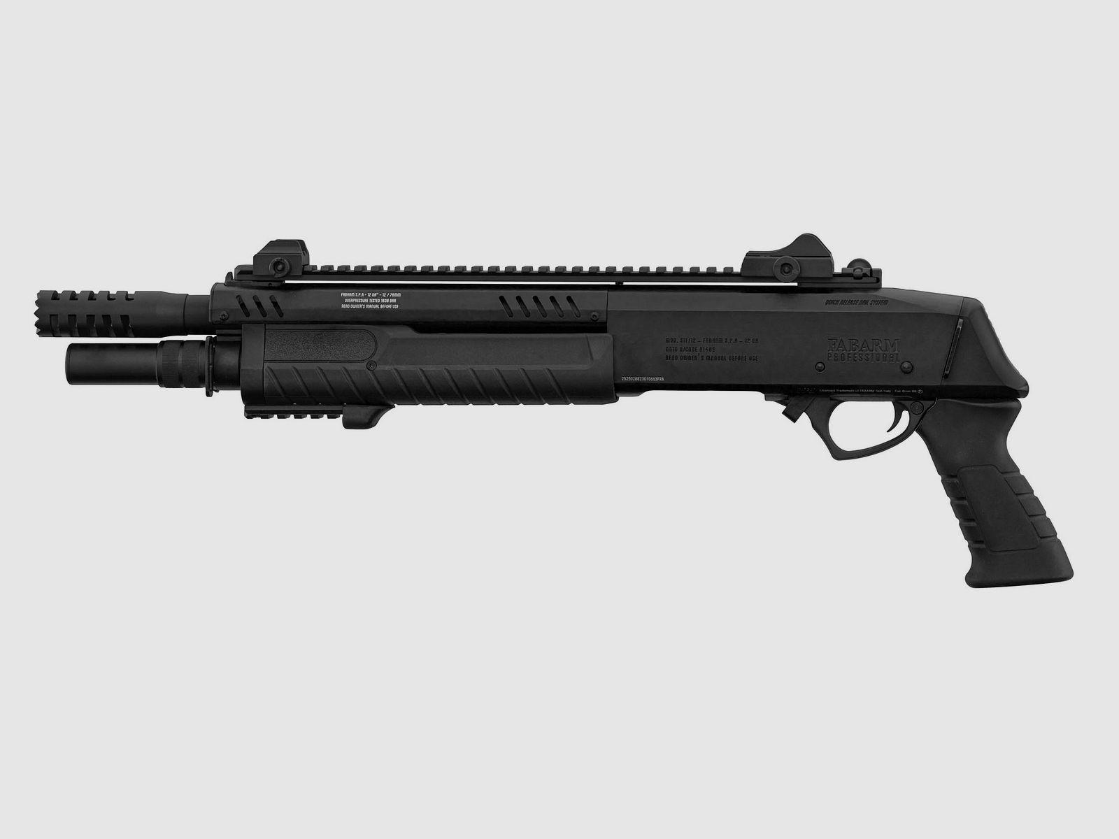 FABARM STF12 Short Schwarz 6mm - Airsoft Gas Non BlowBack