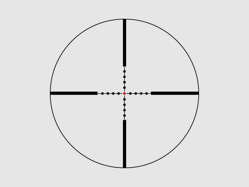 Drive hunting scope/ riflescope/ LPVO Falke 1-6x24, with illuminated reticle, MIL-Dot, including quick-release mount