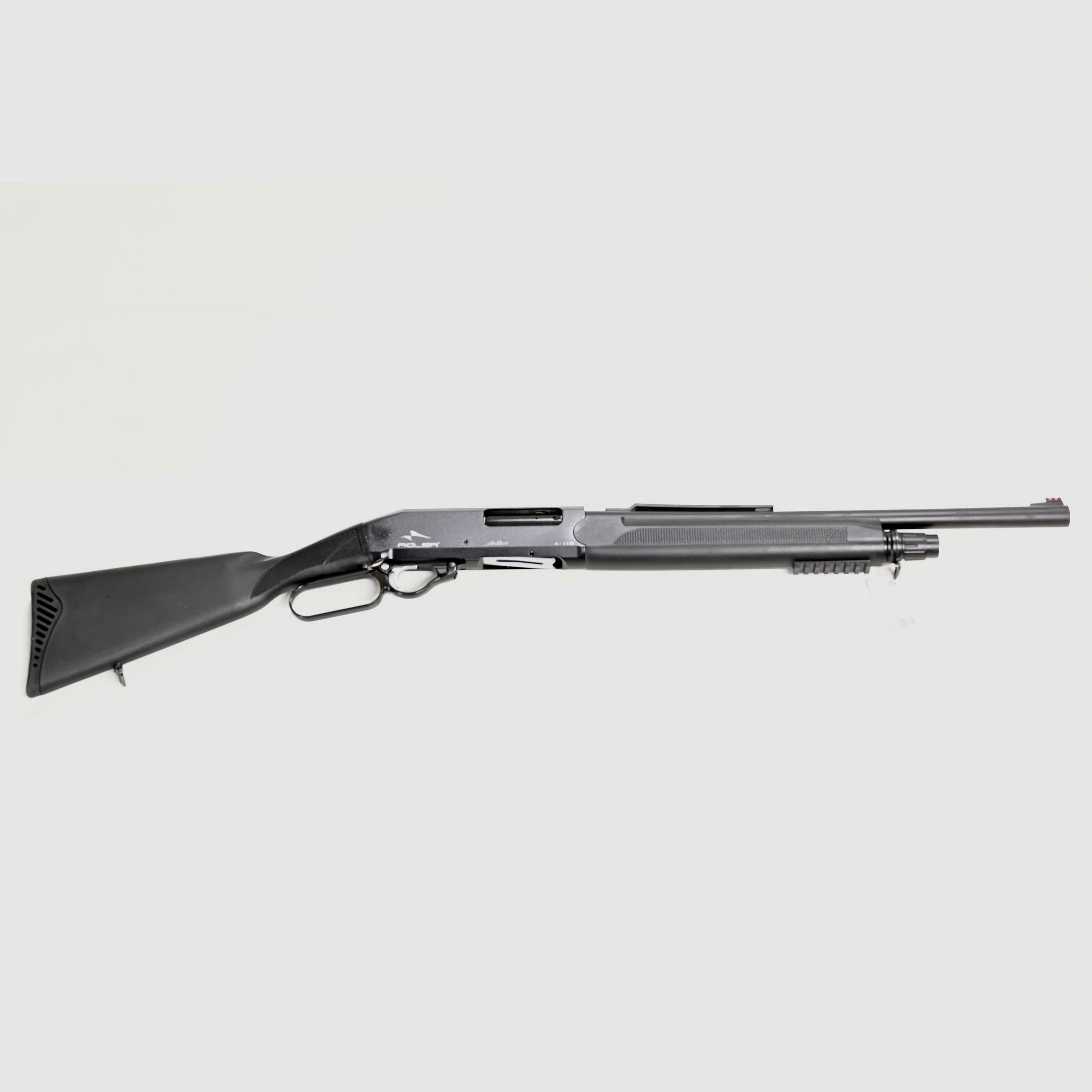 UH herhalingsgeweer Adler, Mod. A-110AAWB, zwart, 12/76, 20" loop, 5 schoten, synthetische kolf