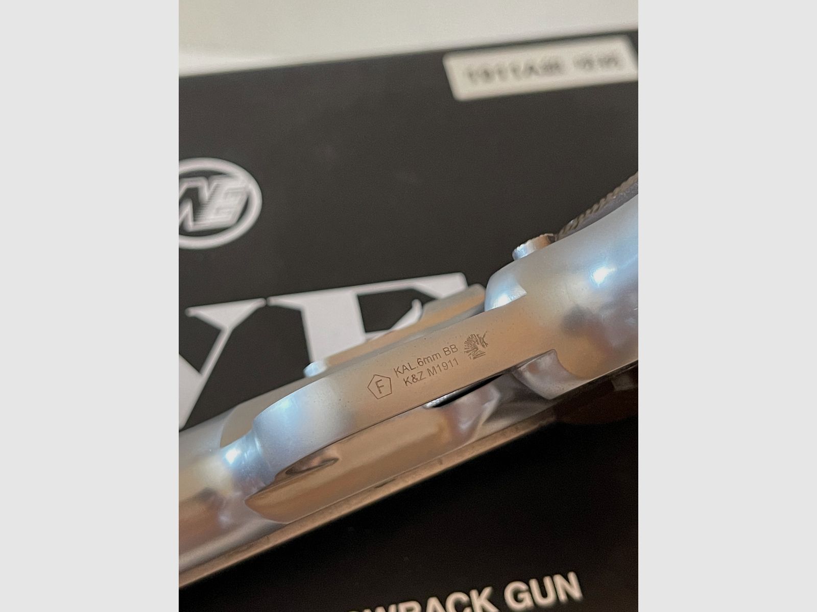 Wei-ETech M1911 Vollmetall GBB Chrome finish 