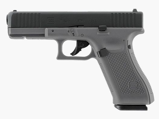 CO2 Pistole Glock 17 Gen5 Tungsten Gray Blow Back Metallschlitten Kaliber 4,5 mm BB (P18)