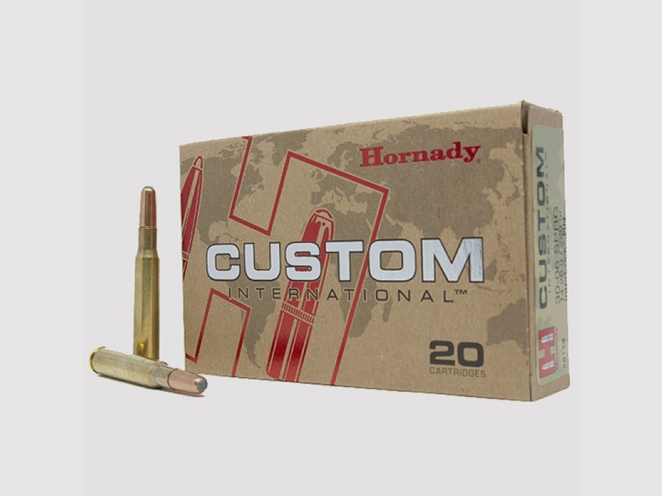 30-06 Springfield Hornady Custom International™ 220 gr RN INTERLOCK® VE20